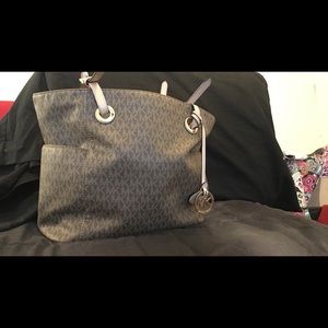 Michael Kors  leather brown tote bag